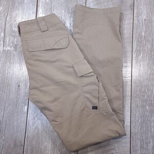 5.11 Tactical Stryke Cargo Pants Women Size 2 Long Khaki Tan Ripstop Outdoor